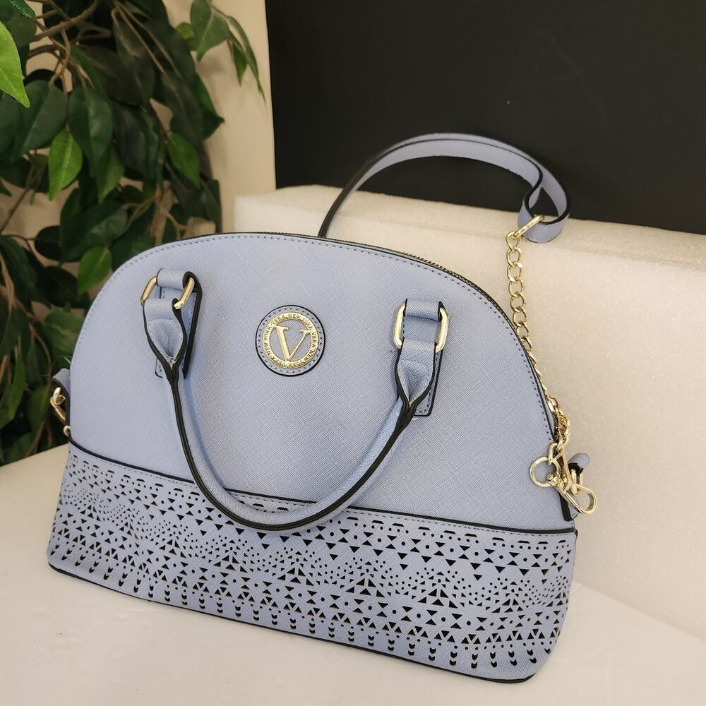 NWT Vera New York Satchel Crossbody Bag Style Dahlia 15.5 W 9.5" T 5"D